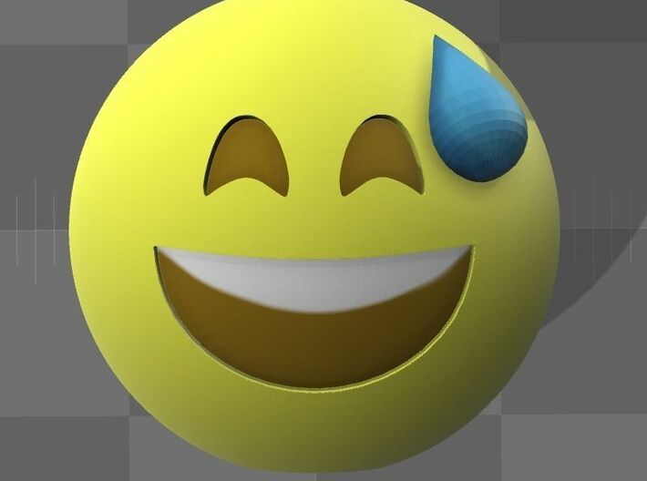 Emoji9 3d printed 