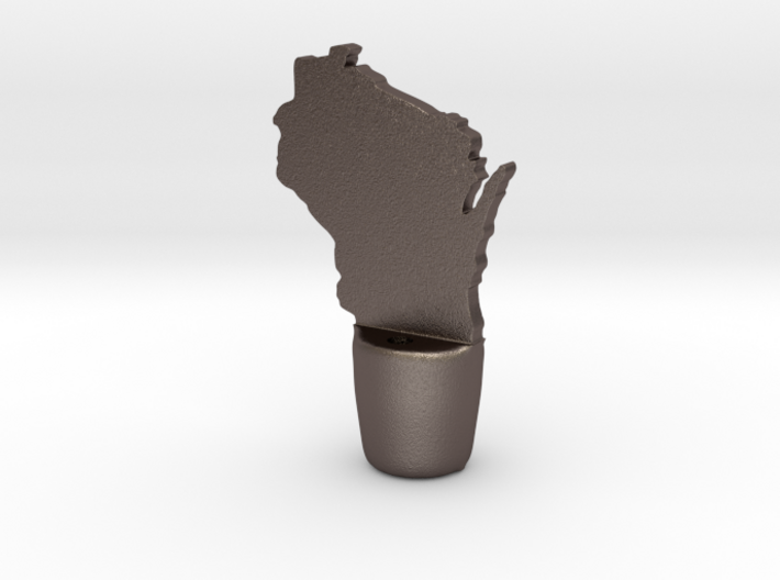 Wisconsin Wine Stopper 3d printed