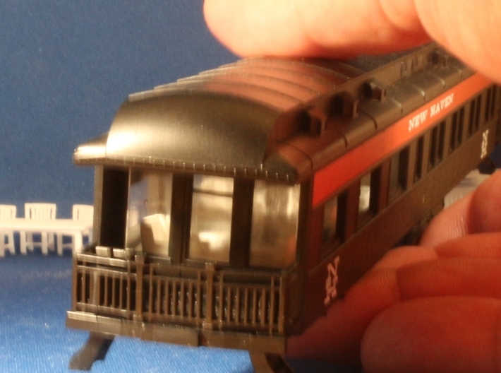 HO Scale Athearn Pullman Observation car interior 3d printed