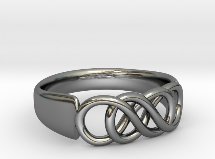 Double Infinity Ring 16.5mm size 6 (LLVUK9H53) by threedmodeler