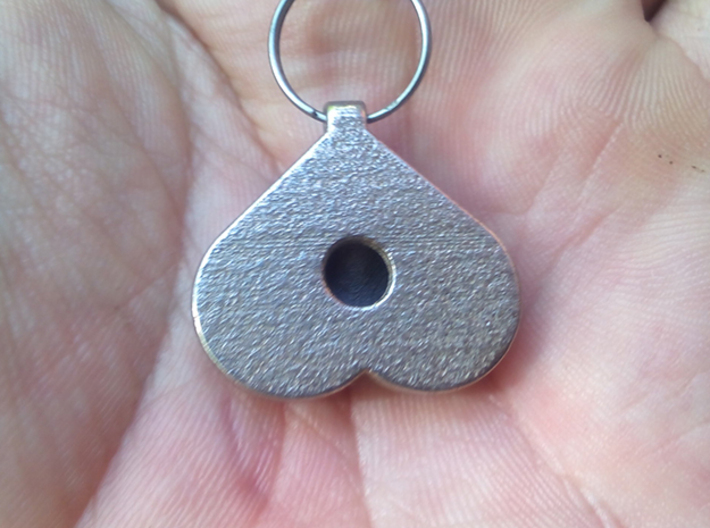 Breasts-shaped hollow keychain/pendant/aromapendan 3d printed 