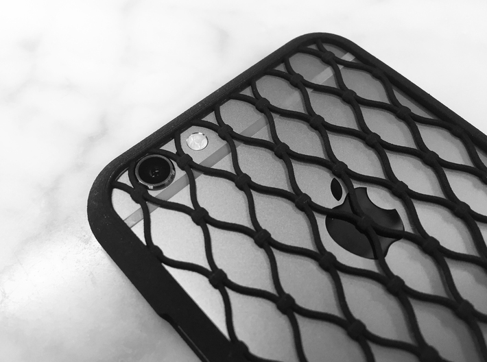 Fence - iPhone 6 Case 3d printed Camera and flash integrated in the pattern