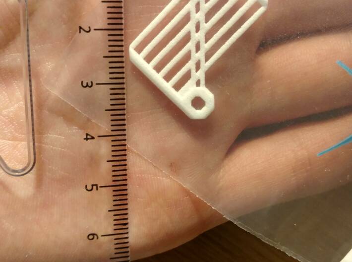 Geometric Harp Pendant 3d printed Plastic Prototype!