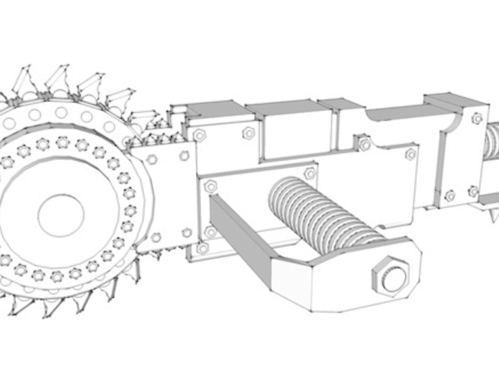 5x circle blade weapons 3d printed SketchUp version 1