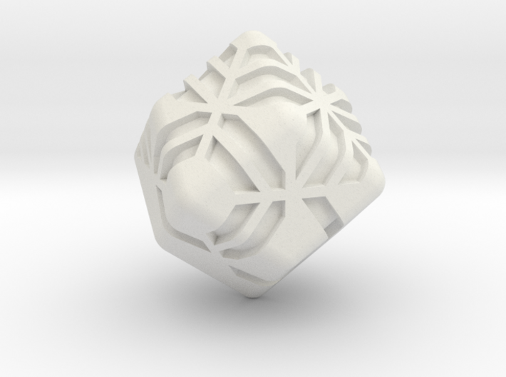 Stripes D12 (rhombic dodecahedron version) 3d printed