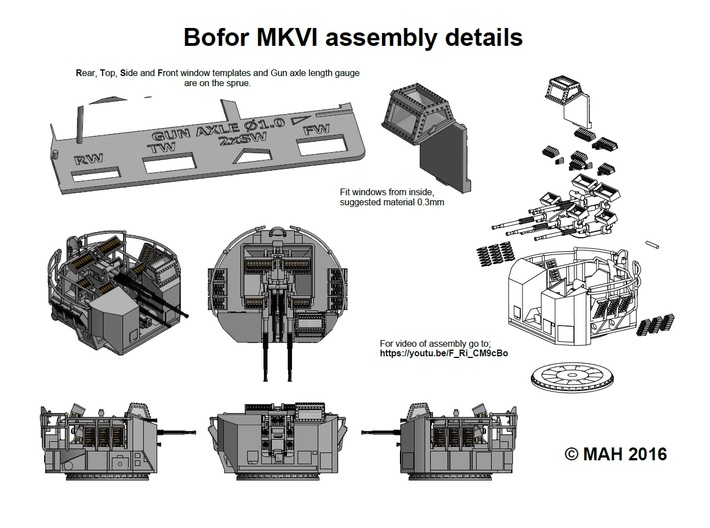 Bofor MKVI Kit 1/96 3d printed 