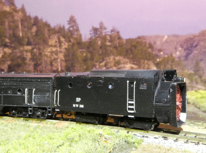 SP Rotary Snow Plow in N Scale 3d printed Finished model