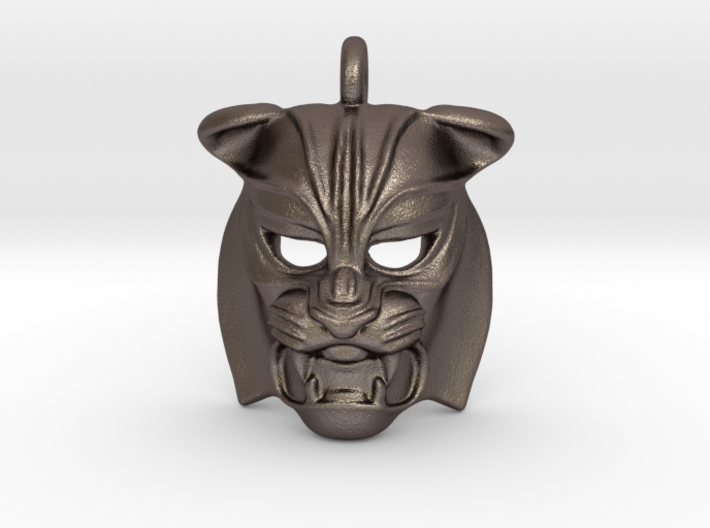 Tiger kabuki-style Pendant small 3d printed 