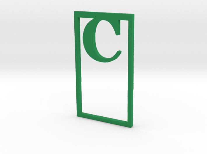 Bookmark Monogram. Initial / Letter  C  3d printed 