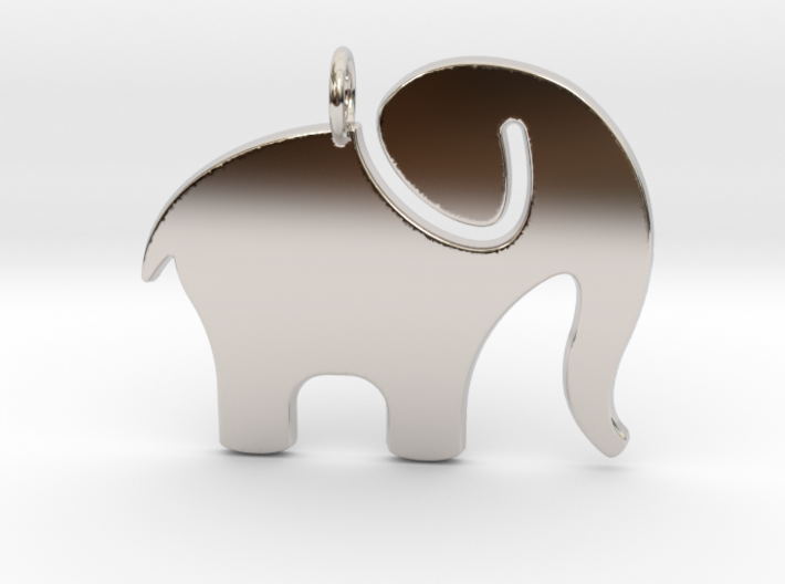 Elephant Pendant 3d printed