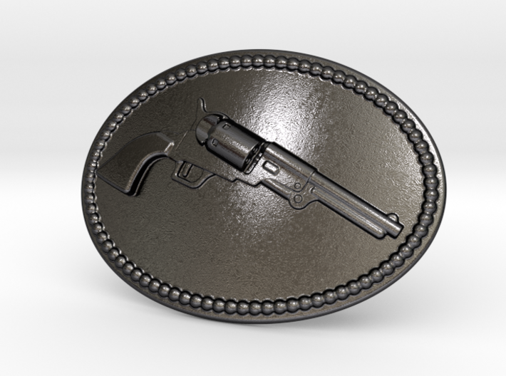 Colt Dragoon Belt Buckle 3d printed