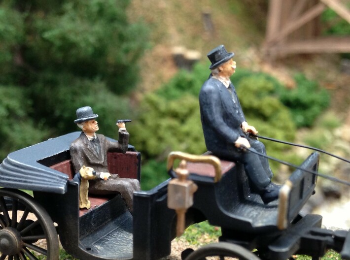 Bowler and Top hats large assortment HO scale 1:87 3d printed