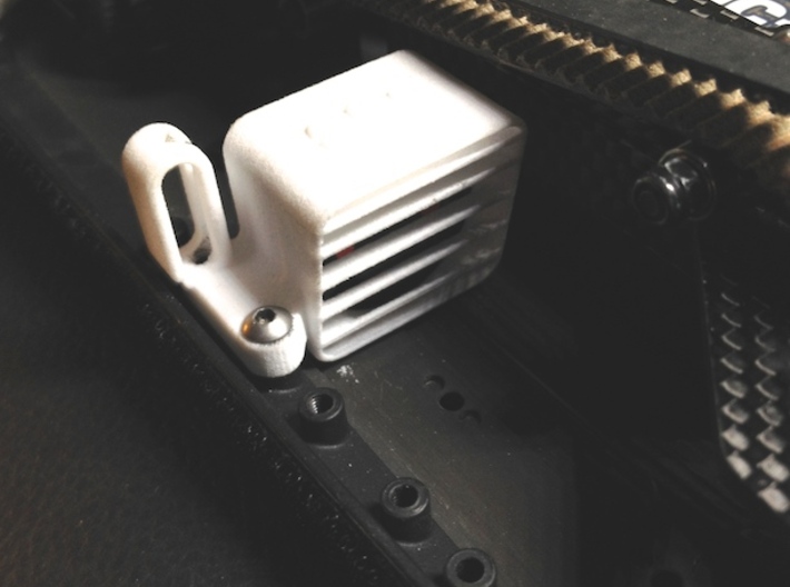 YZ4 - Speedo Fan Cooler &amp; Wire Guide ( 25x25mm ) 3d printed