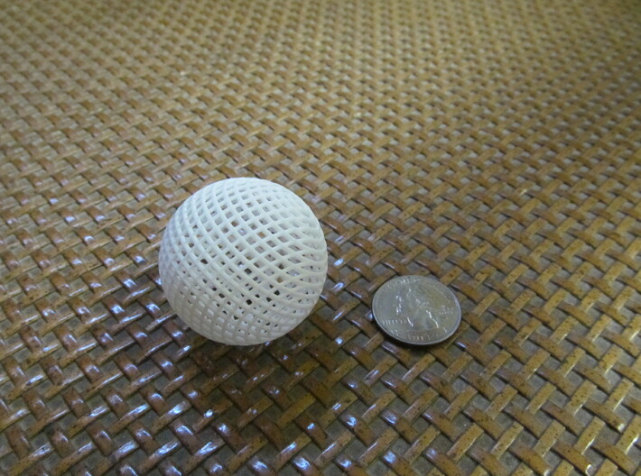 Hollow Wire Sphere V2 3d printed