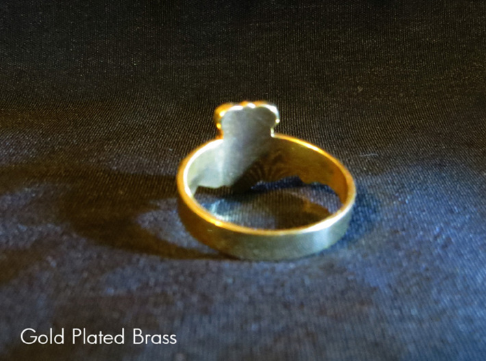 NOLA Claddagh, Ring Size 10 3d printed 