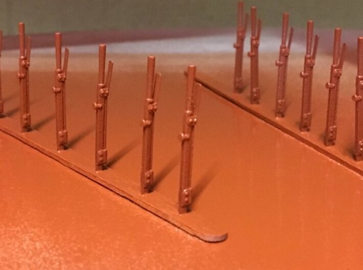 LP71 - O Gauge M&H Signal Levers 3d printed Shown being painted