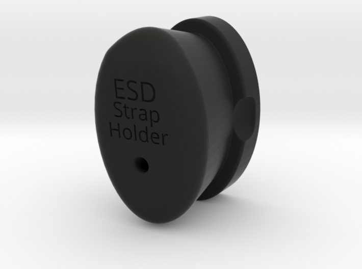 ESD Wrist Strap Holder 3d printed Match your monitor!