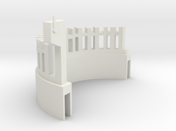 White Picket Fence (6 in.) 3d printed