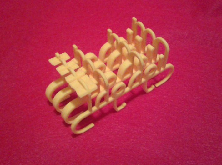 Lighght With Object-Poem Small 3d printed 