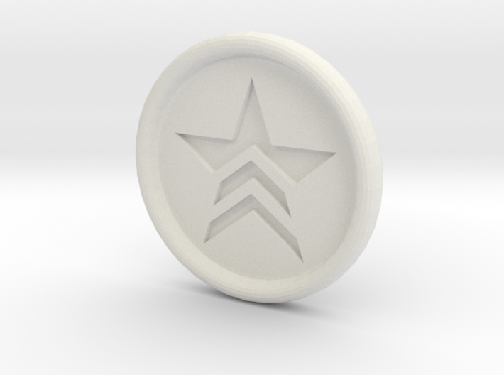 Mass Effect Renegade badge 3d printed