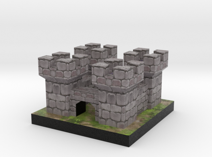 Tiny Medieval Castle 3d printed 