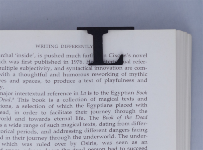 Bookmark Monogram. Initial / Letter L 3d printed