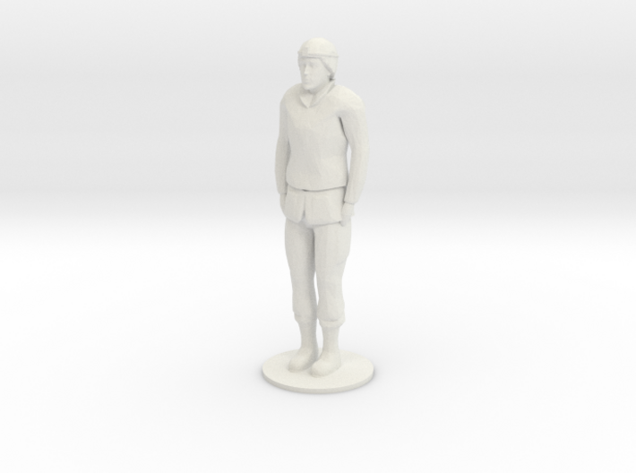 Female Soldier Standing 3d printed