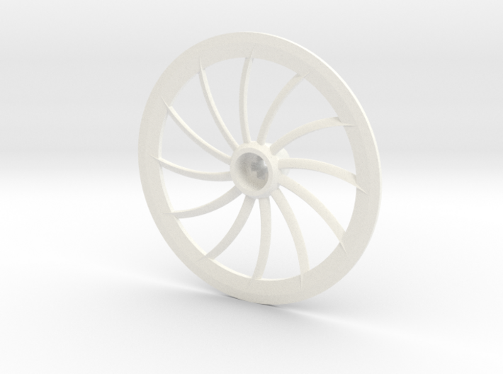 Turbine Hubcap Without Axle--LH 3d printed