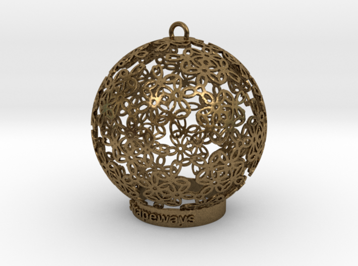 Flowers Ball Ornament 3d printed