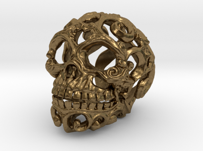 Steampunk Skull filigree 3d printed