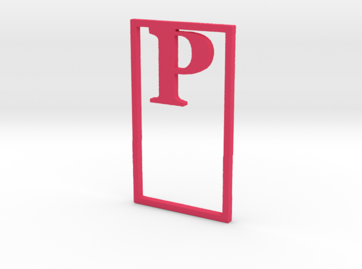 Bookmark Monogram. Initial / Letter P 3d printed 
