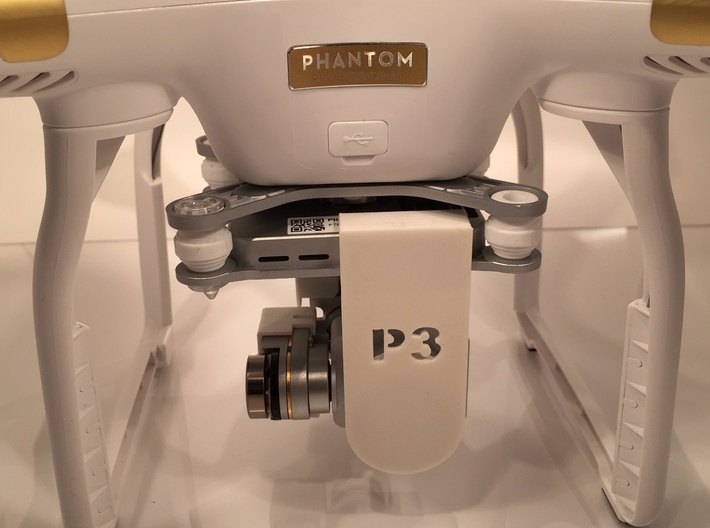 DJI Phantom 3 (ND-FIlter) Lens Cover &amp; Gimbal Lock 3d printed