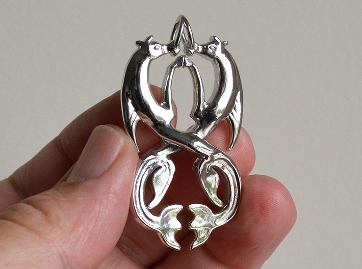 Kelpies Pendant 3d printed 