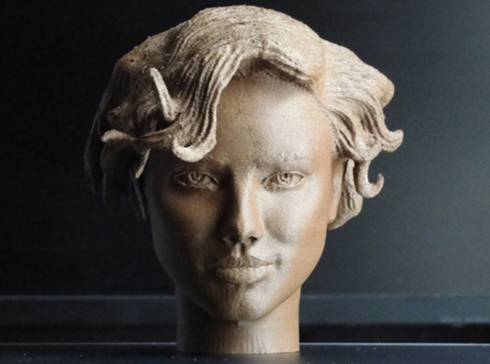 Adriana Lima Female Model Head Sculpt 3d printed 