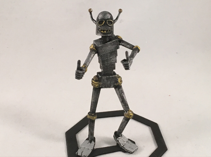 Encouraging Robot 3d printed Painted. Does not come this way.