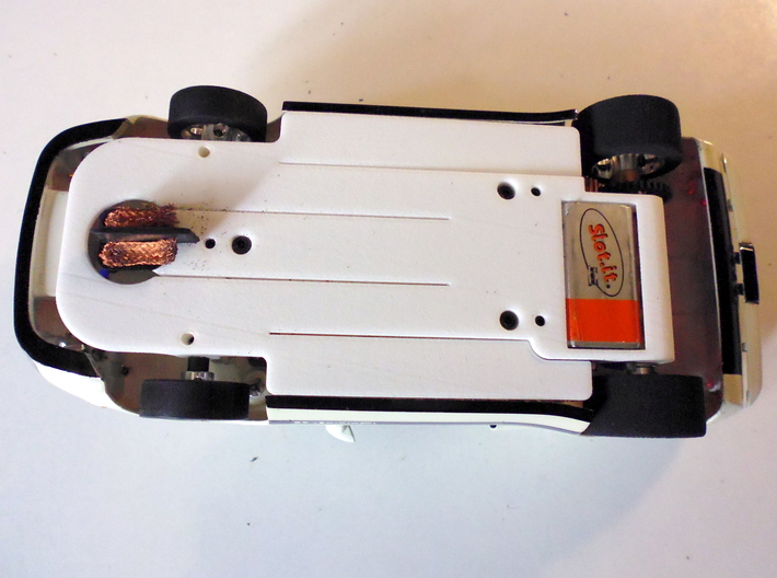 Slot car chassis for GT40 (KY) 1/28 3d printed 