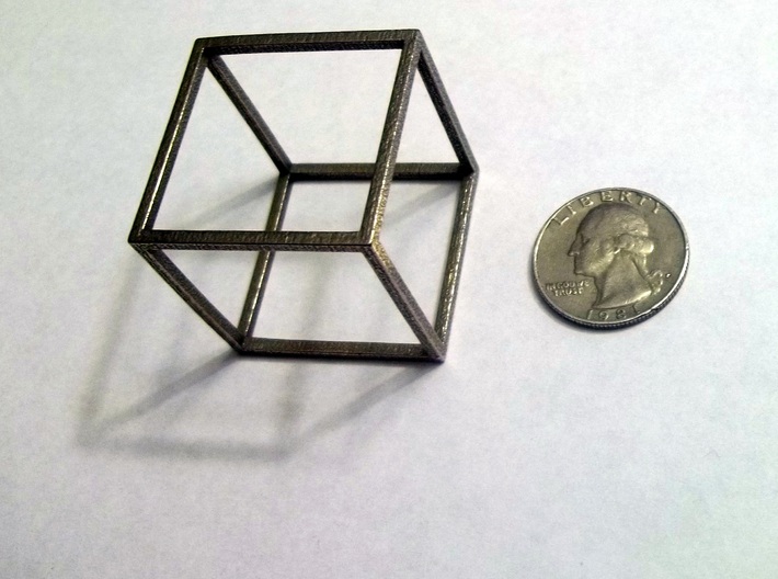 Cube (Hexahedron) 3d printed