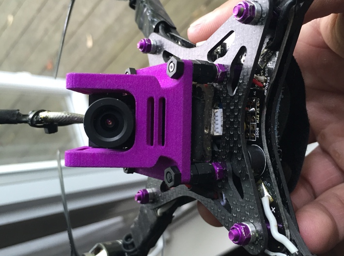FPV Mount- HS1177M (unwrapped) 3d printed 