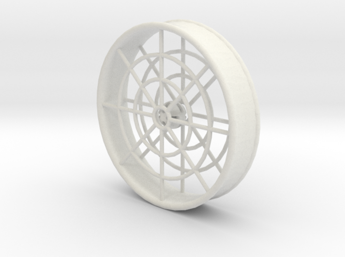 2 Inch (51mm) Flat Caged Bell Ear Tunnel (single) 3d printed