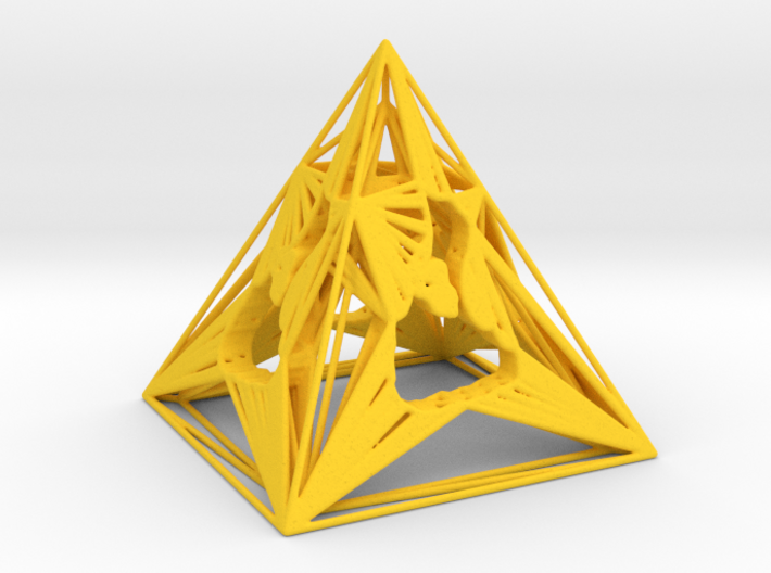 3D Printed Block Island Pyramid Tea Light 3d printed