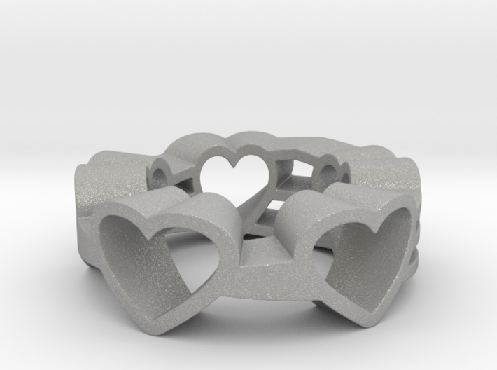 Love Lines Ring 3d printed