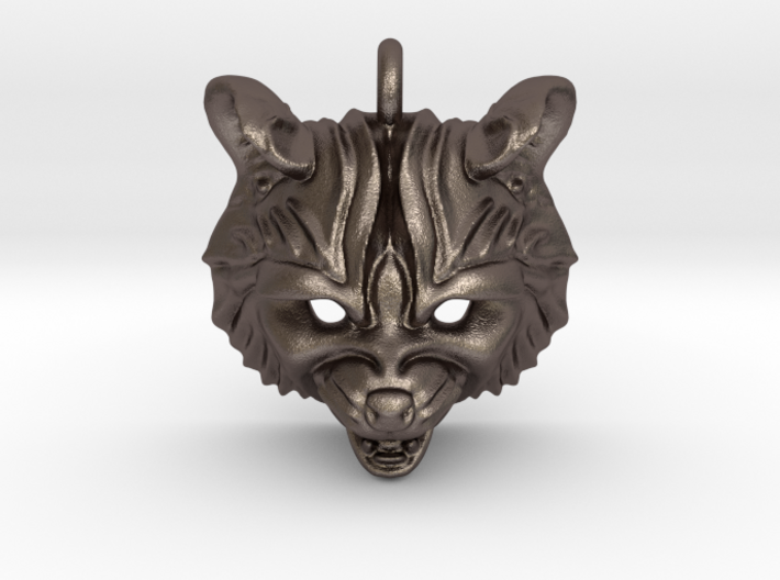 Raccoon (angry) Pendant 3d printed 
