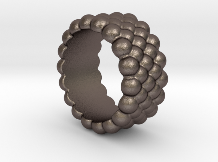 Bubbles Round Ring 14 – Italian Size 14 3d printed