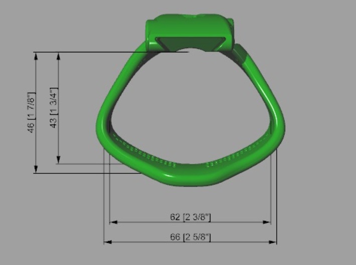Special forward KHD X3 espresso Ring Middle 40-45m 3d printed 