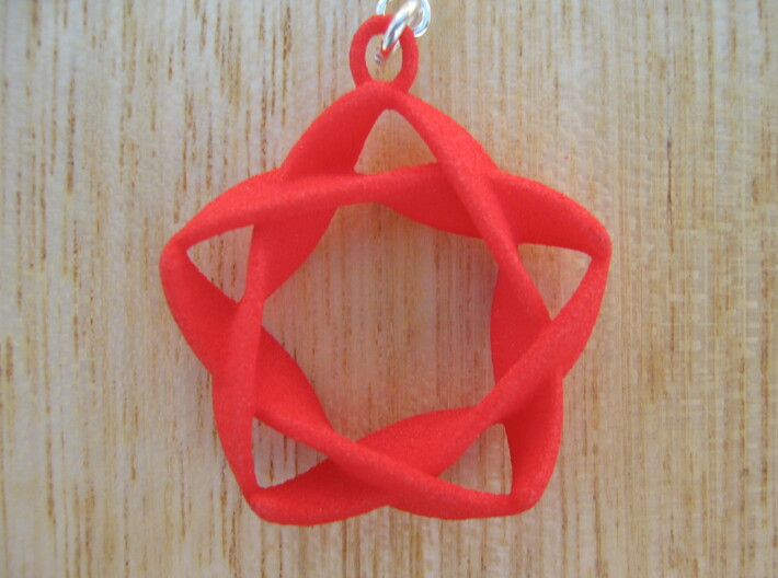 Twisted Star Earrings 3d printed 