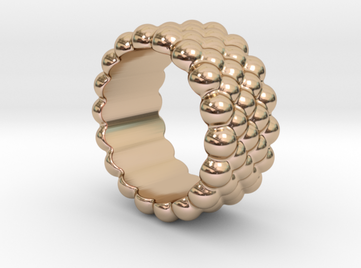 Bubbles Round Ring 30 – Italian Size 30 3d printed