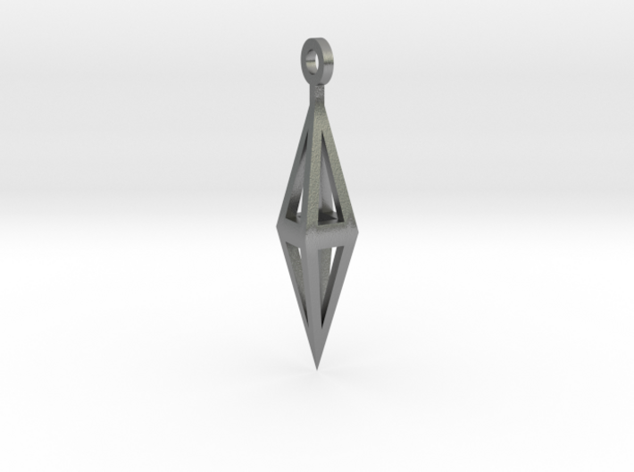 Brilliant Facets - Triangle Earrings 3d printed