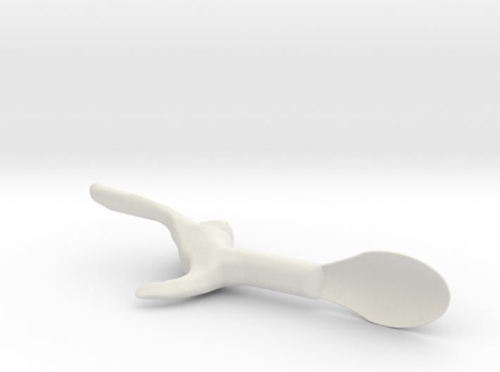 Right Hand Medium Spoon 3d printed