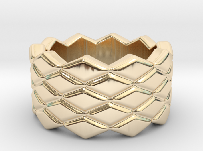 Rhombus Ring 20 – Italian Size 20 3d printed