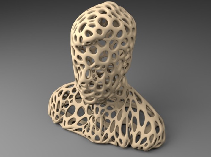 The Head of Stephen Colbert - Voronoi Style 3d printed